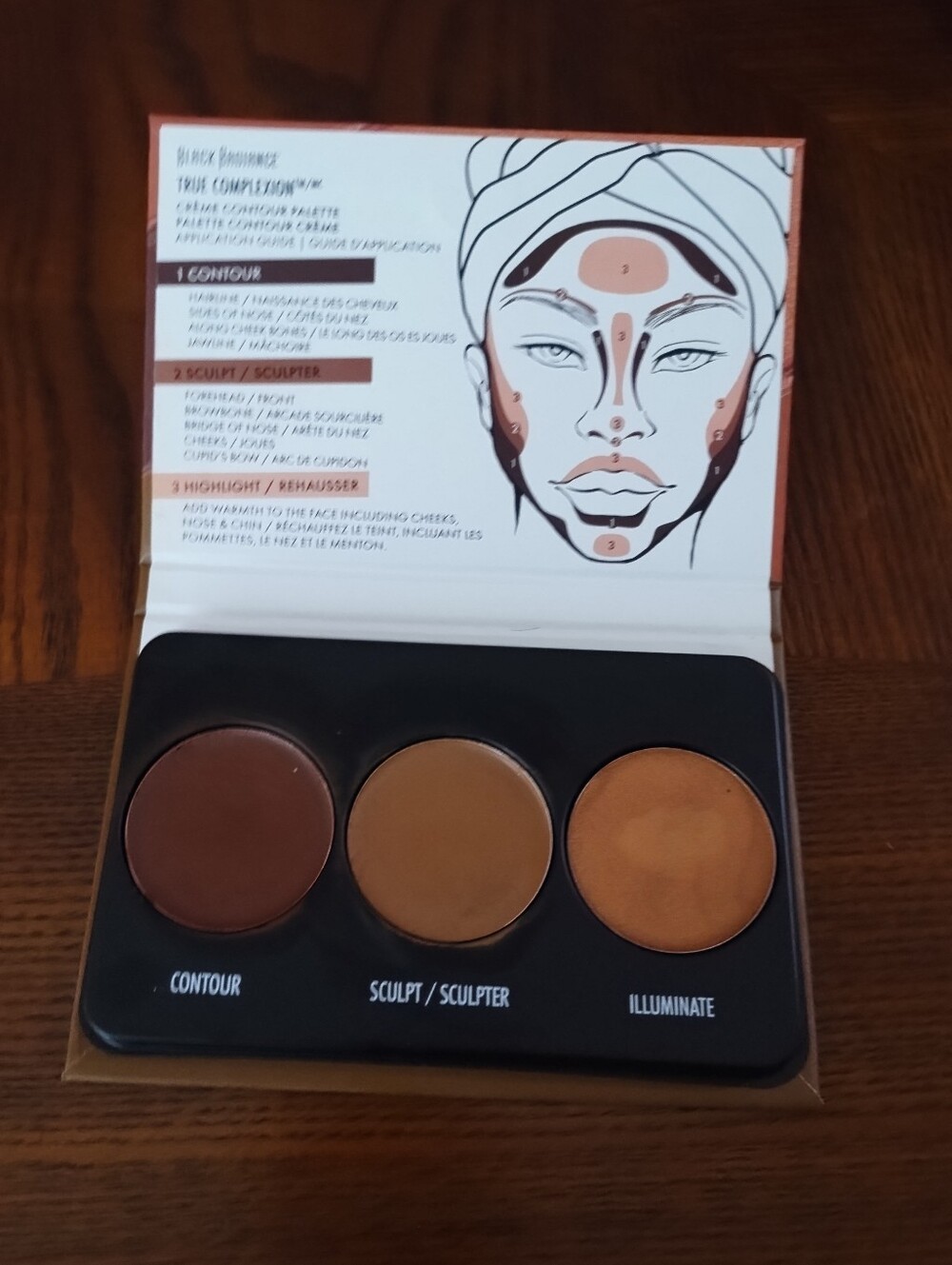 3 Pack Black Radiance True Complexion Cream Contour Pallets Medium To Dark